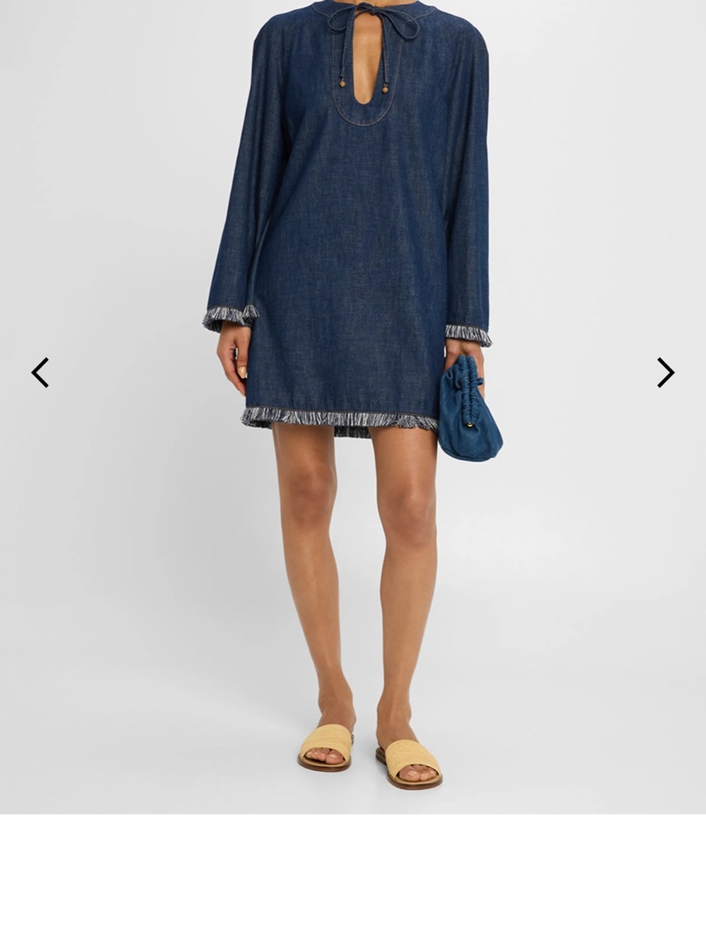 Zimmermann Dark Blue Denim Mini Dress